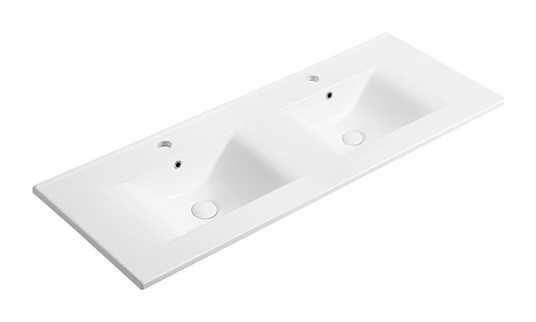 B121 Double double basin ceramic vanity top