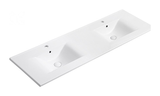B141 Double double basin ceramic vanity top