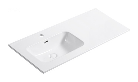 D101 Left left offset basin ceramic vanity top