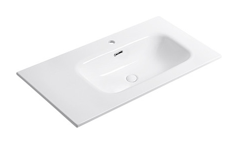 D1050 Right right offset basin ceramic vanity top
