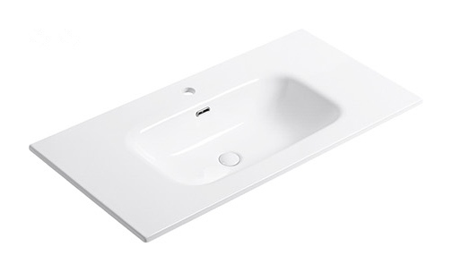 D1050 Einzelbecken-Waschtischplatte aus Keramik