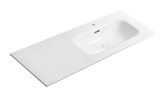 D1350 Right right offset basin ceramic vanity top