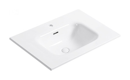 D7050 Einzelbecken-Waschtischplatte aus Keramik