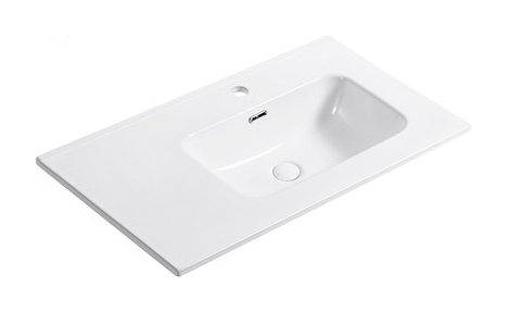D81 Right right offset basin ceramic vanity top