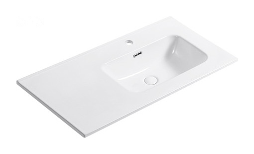 D91 Right right offset basin ceramic vanity top