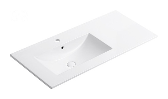 E101 Left left offset basin ceramic vanity top