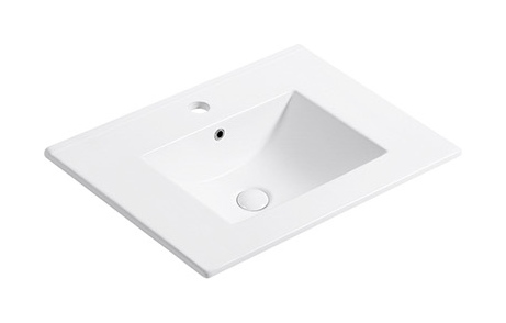 E61 single basin ceramic vanity top