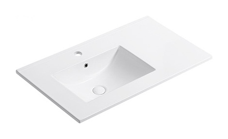 E121 thin edge ceramic vanity top