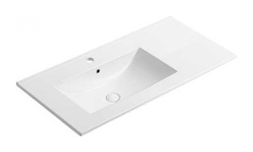 E91 Left left offset basin ceramic vanity top